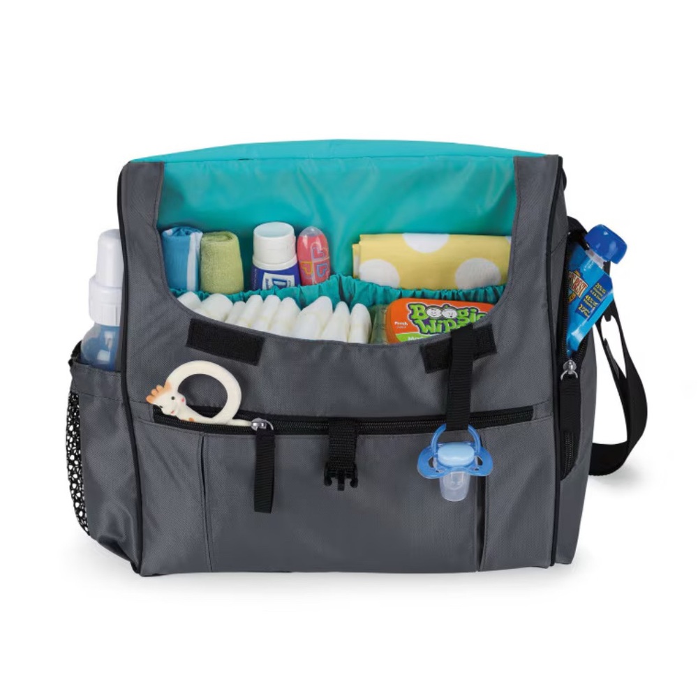 Gemline uptown navy blue convertible diaper bag NWT